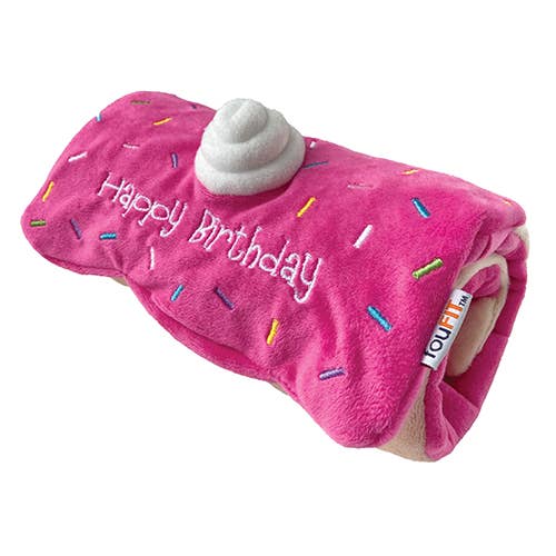 foufouBRANDS - Wholesale Pet Plush Toy - Dog - Hide 'n Seek Birthday Roll Cake13