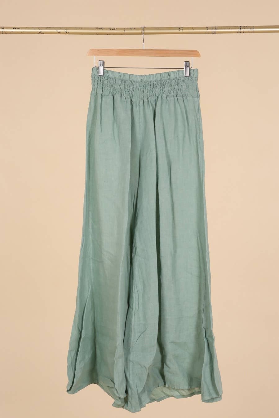 la maison des fibres naturelles - Wholesale Pants - Women's - Flared linen trousers 66031 100%LINEN27