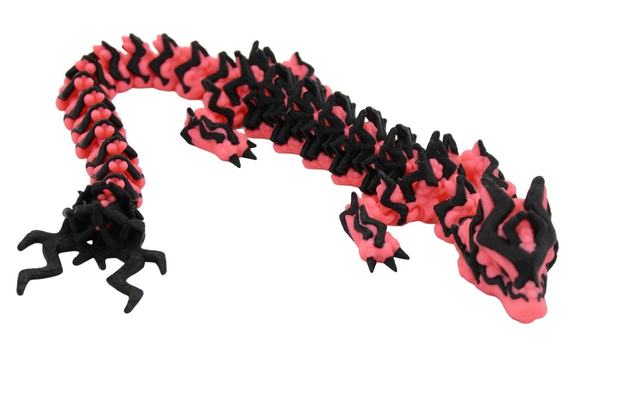 Acworth Alchemist - Wholesale Fidget Toy - Kids - Multicolor Storm Dragon Fidget Toy - 3D Printed Articulated Dragon4