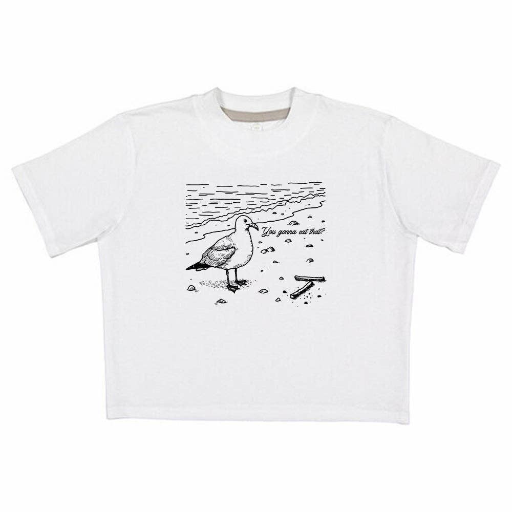 Let's Get This Thread - Wholesale Screen Printed T-Shirt - Unisex - You gonna eat that Seagull11