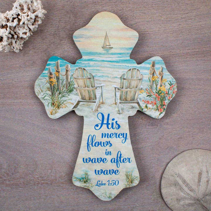 Cruz de Madeira de Praia por atacado de Glow Decor