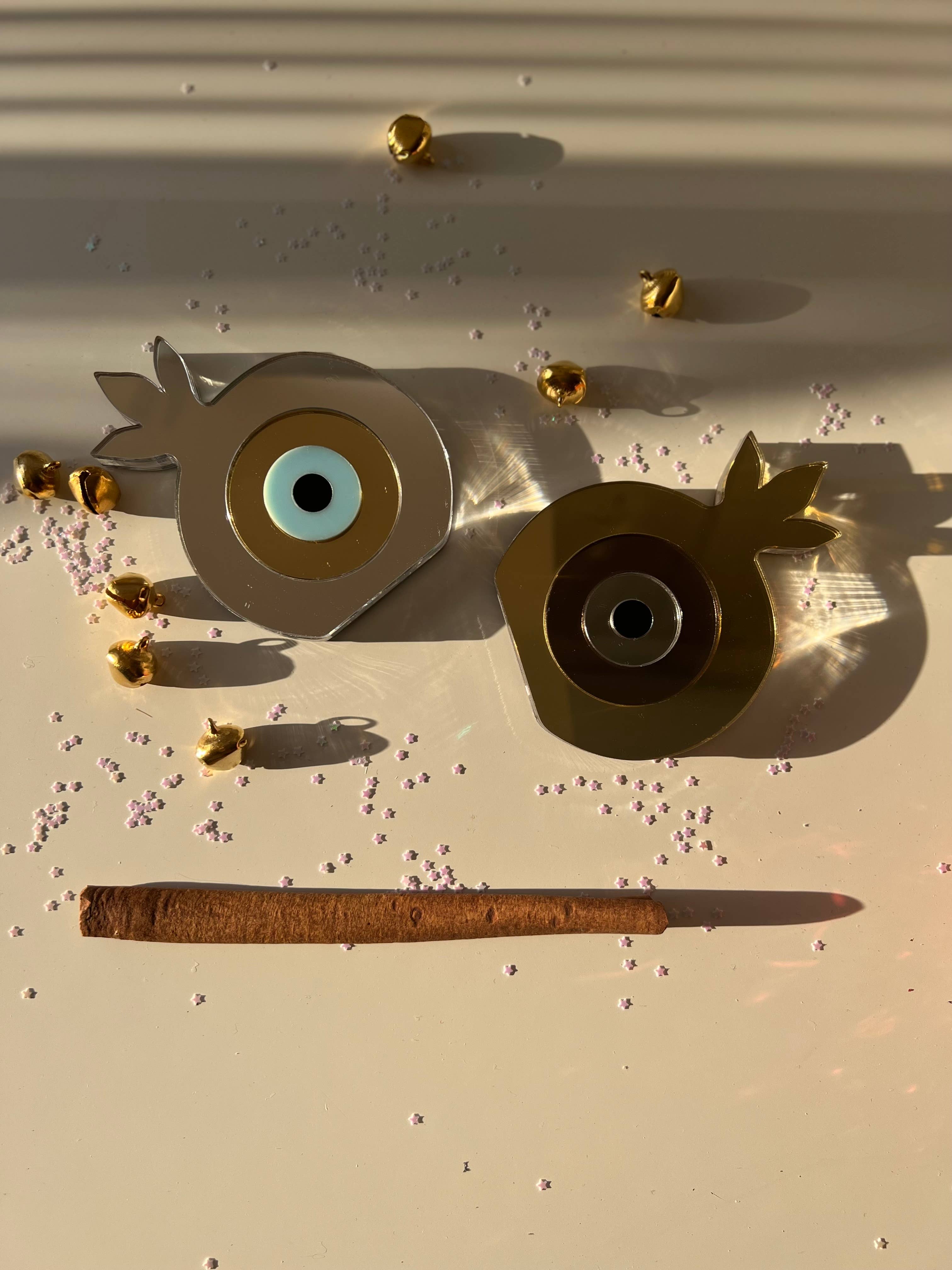 Christina Christi - Venta al por mayor Adornos - Adorno hecho a mano de granada con ojo turco de plexiglás para buena suerte2