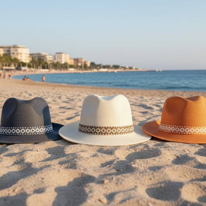 TRAVAUX EN COURS... - Wholesale Straw Hat - Unisex - PAPER HAT RIBBON end12