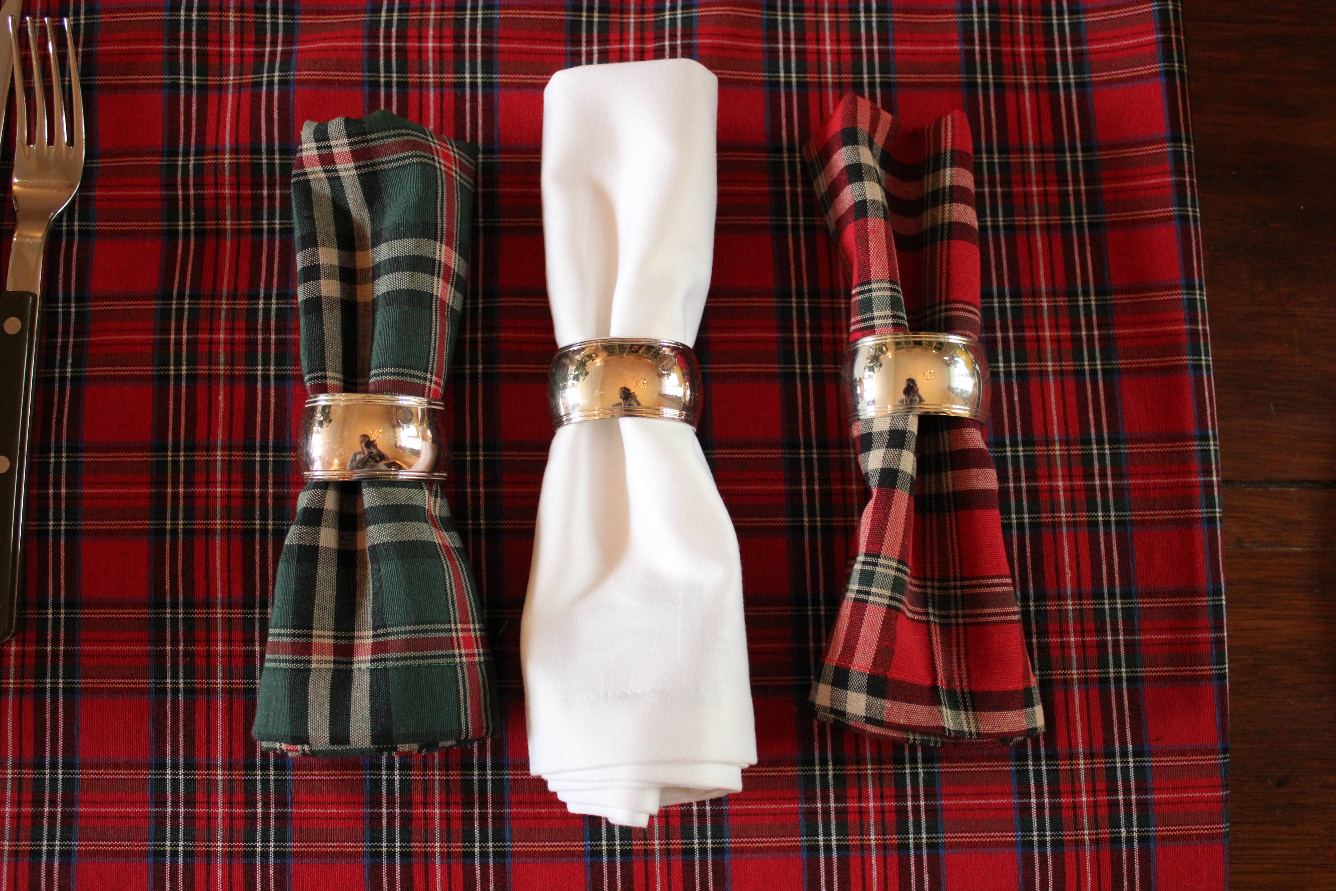 Bamar - Vente Nappes - Nappe Windsor rouge - losange écossais - tartan4
