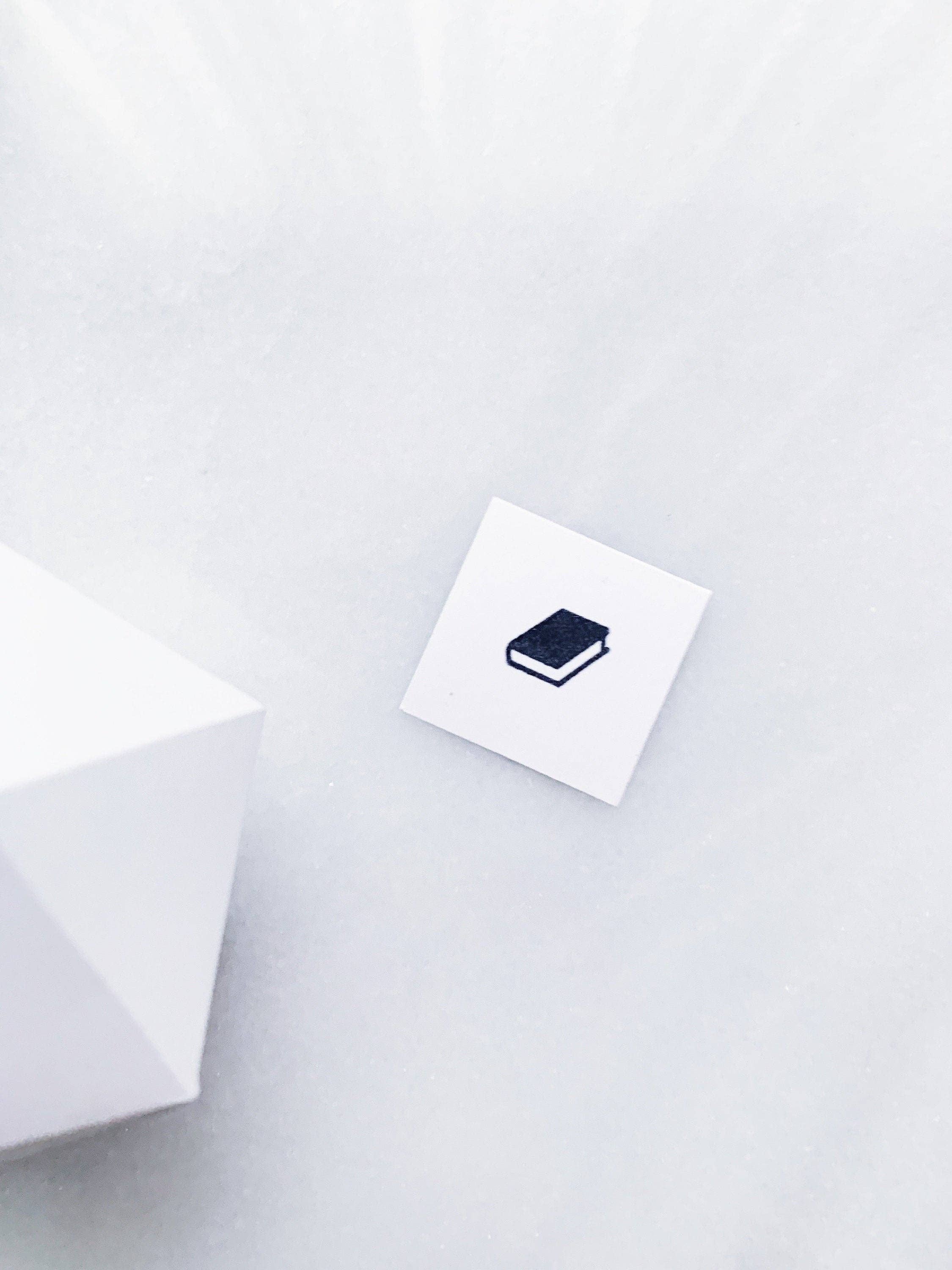 Papergram - Wholesale Rubber/Decorative Stamp - Book Rubber Stamp • Studying Stamp for Bullet Journals