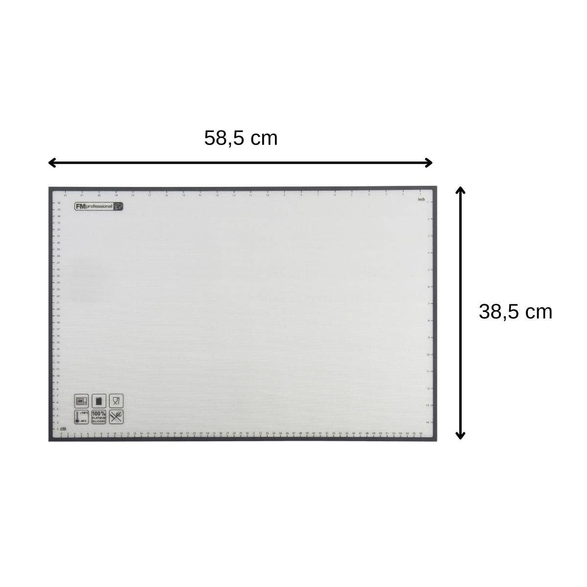 Zenker - Wholesale Baking Sheet/Mat - Reusable silicone baking paper 39 x 59 cm FM Professional2