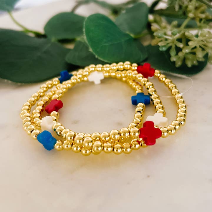 B-599-Rot, Weiß und Blau Set für den Großhandel von Lou & Co