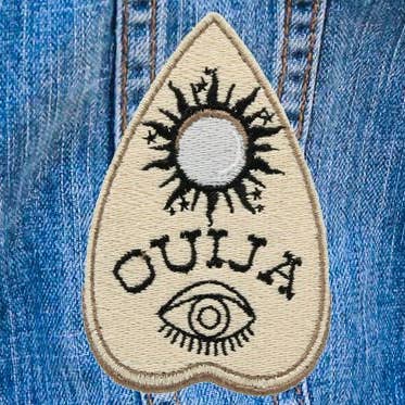 Project Pinup - Vendita all'ingrosso Toppe - Toppe ricamate termoadesiva Ouija Planchette gotiche0