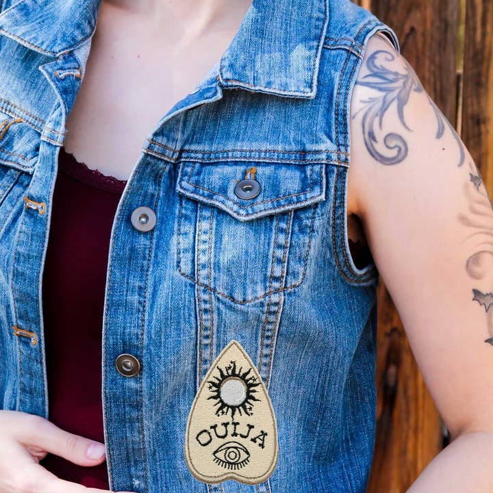 Project Pinup - Wholesale Patch - Ouija Planchette Gothic Iron On Embroidered Patch