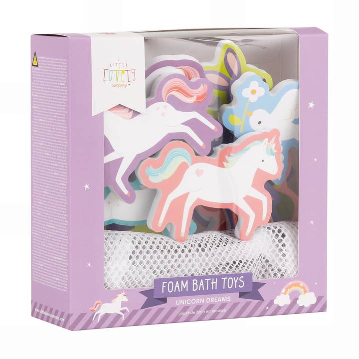 A Little Lovely Company – wholesale Bath toy – Baby – Foam bath toys: Unicorn dreams2