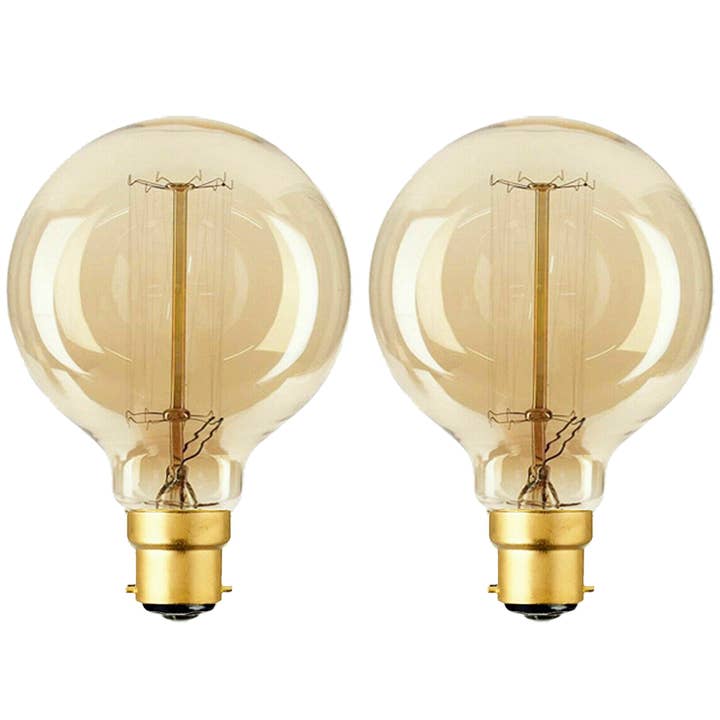 Ledsone – wholesale Light bulb/puck – 2 Pack E27,B22,E14 LED Edison Dimmable Vintage Amber Glass Warm white 2700K Light Bulbs~40866