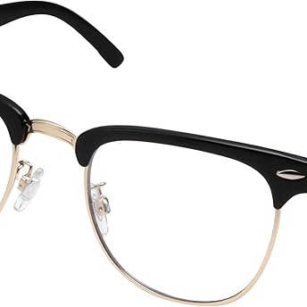 grinderPUNCH - Mens Non Prescription Clear Lens Glasses Black/Gold for wholesale by grinderPUNCH