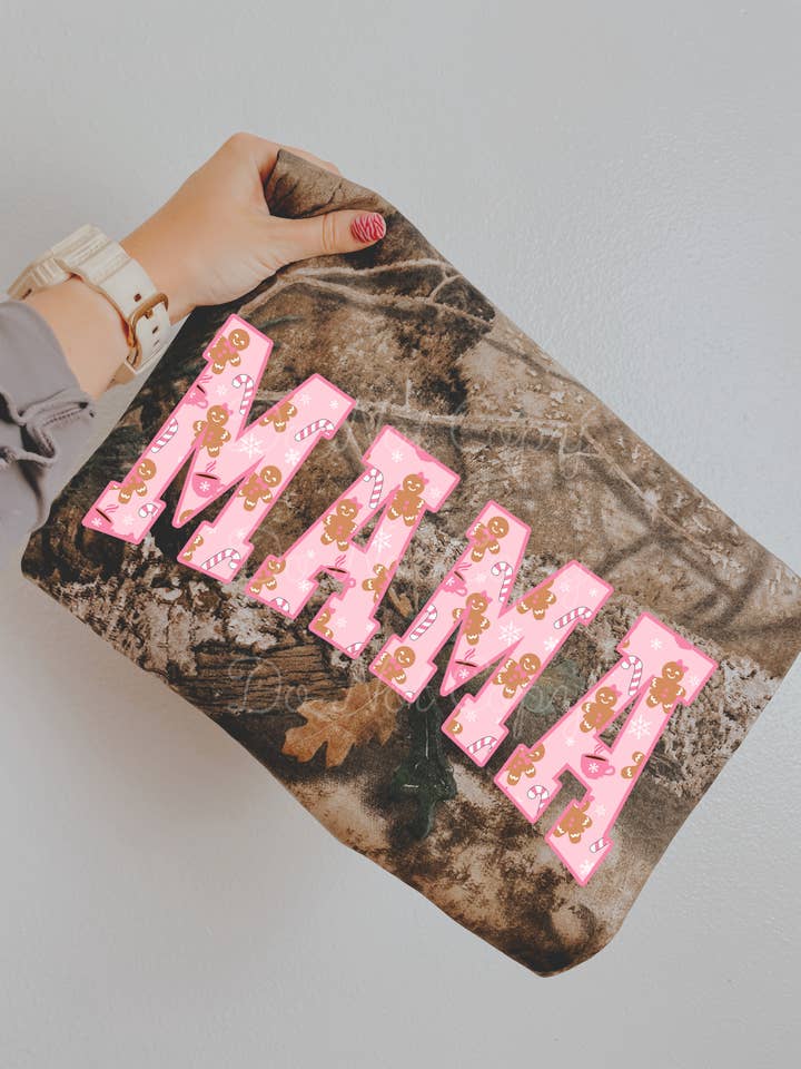 Mama Gingerbread Man Tee (Runs Big) for wholesale by Downtown Darling Wholesale