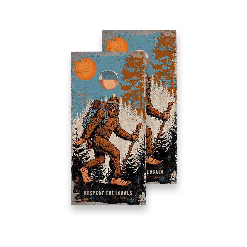 American Cornhole Association - Wholesale Cornhole - Hiking Sasquatch Star Cornhole Boards1