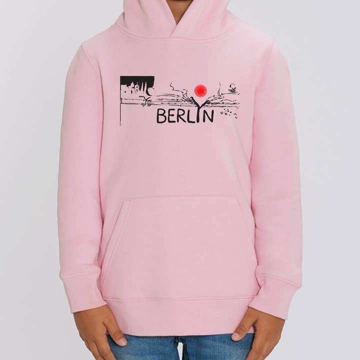 Berlin Wall Berlyn hættetrøje til børn for engroshandel hos Meeplings | Handmade in Berlin
