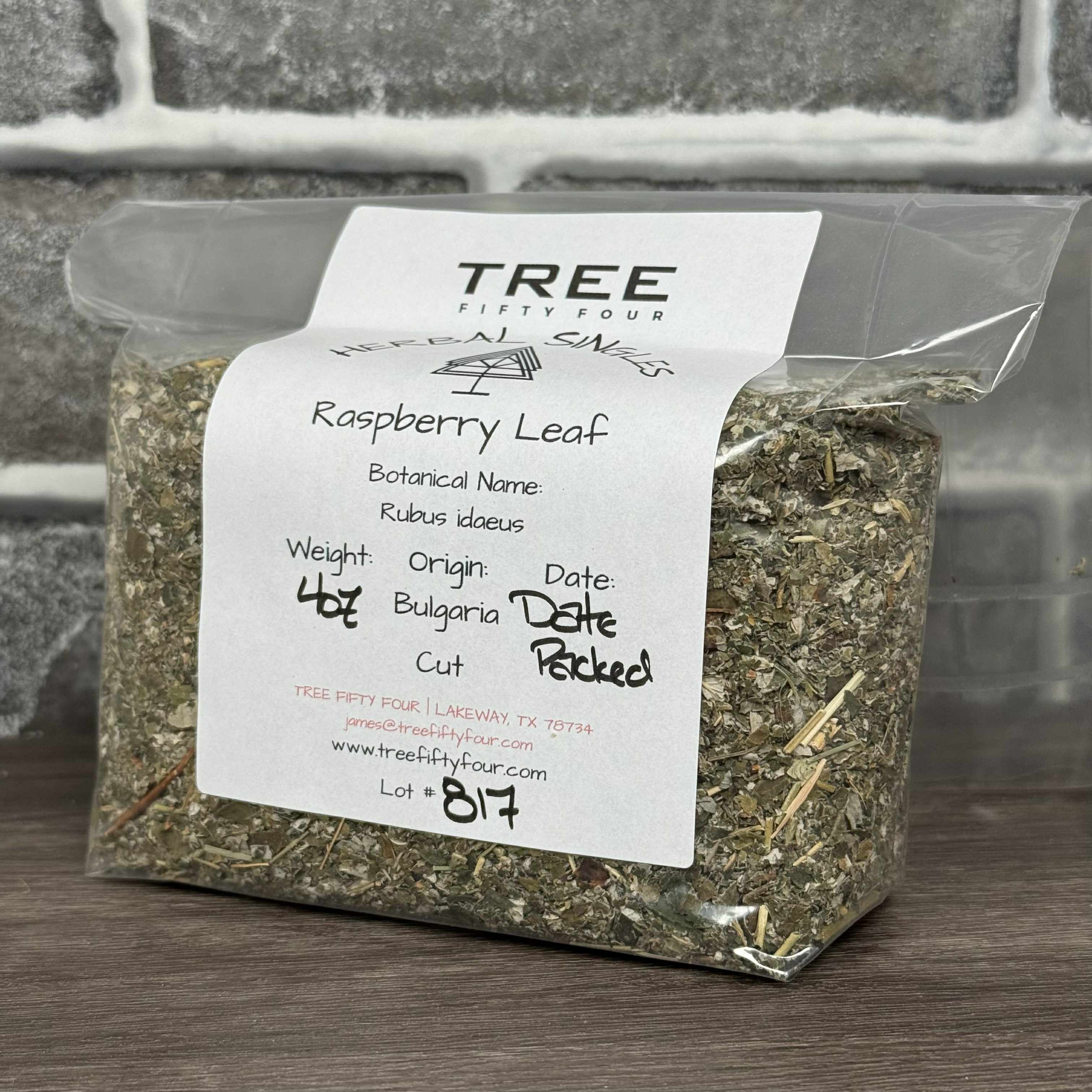 Tree Fifty Four – Chá solto por atacado – Folha de Framboesa | 2 oz (57 g) - 1 kg | Ervas a Granel4