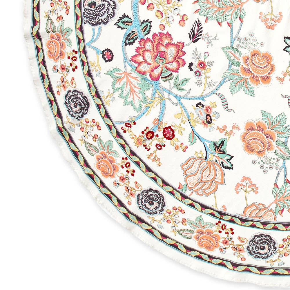 SERRV International - Wholesale Tablecloth - Modern Jaipur Round Tablecloth2