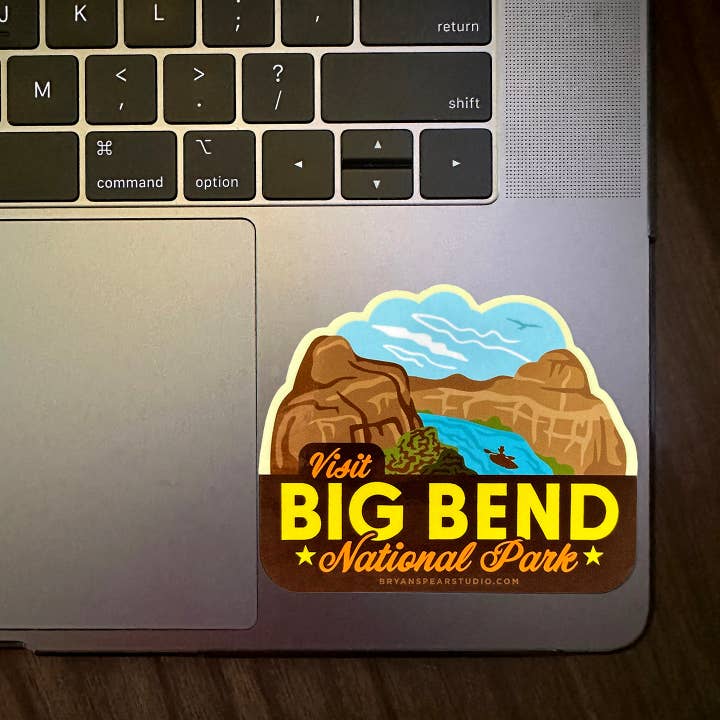 Bryan Spear Studio - Wholesale Sticker - Visit Big Bend National Park Sticker2