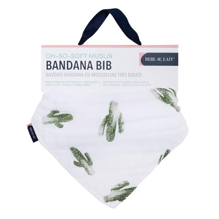 Saguaro Oh-So-Soft Muslin Bandana Bib for wholesale by Bebe au Lait