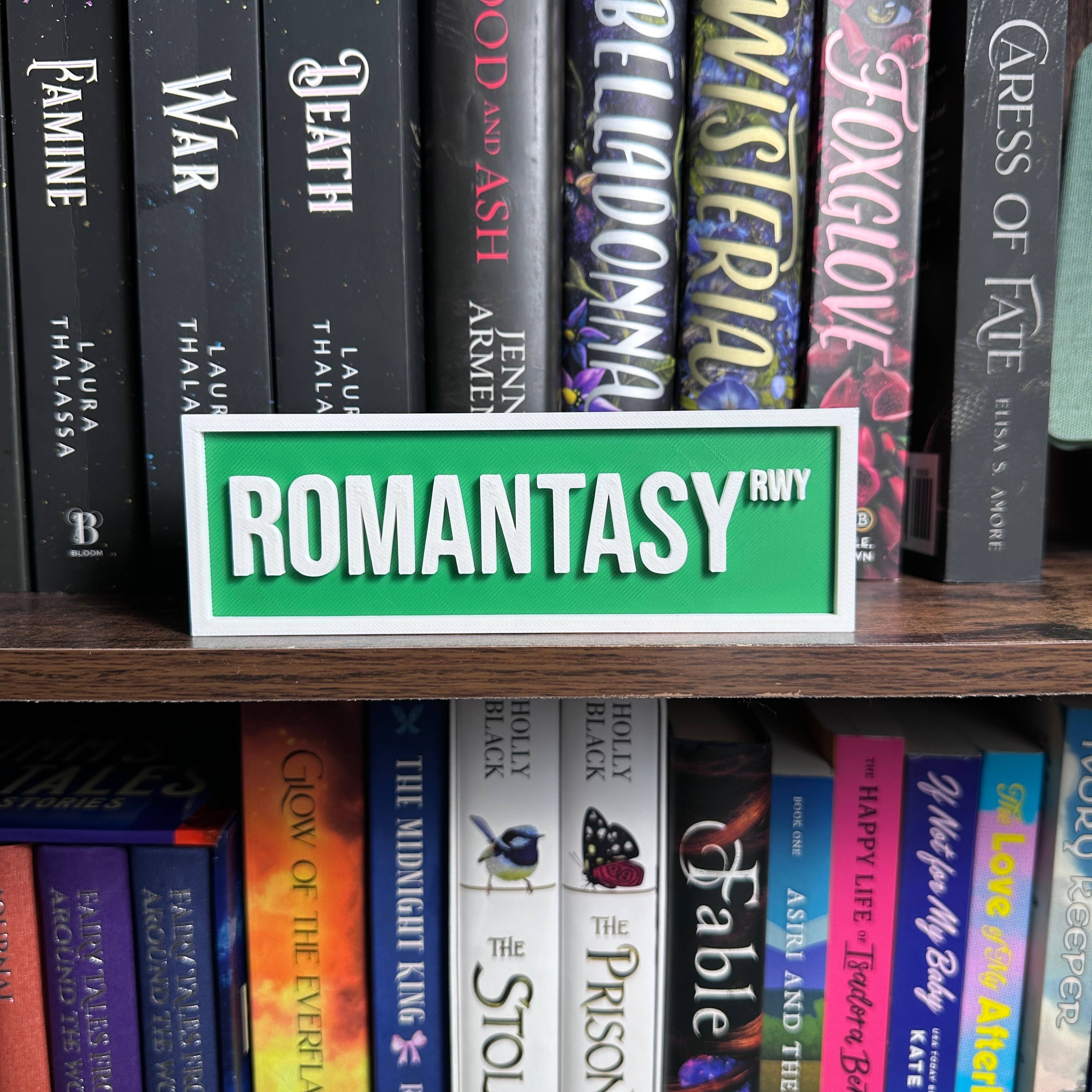 The Crafted Nook - Wholesale Sign - Romantasy Street Sign | Bookshelf Decor4
