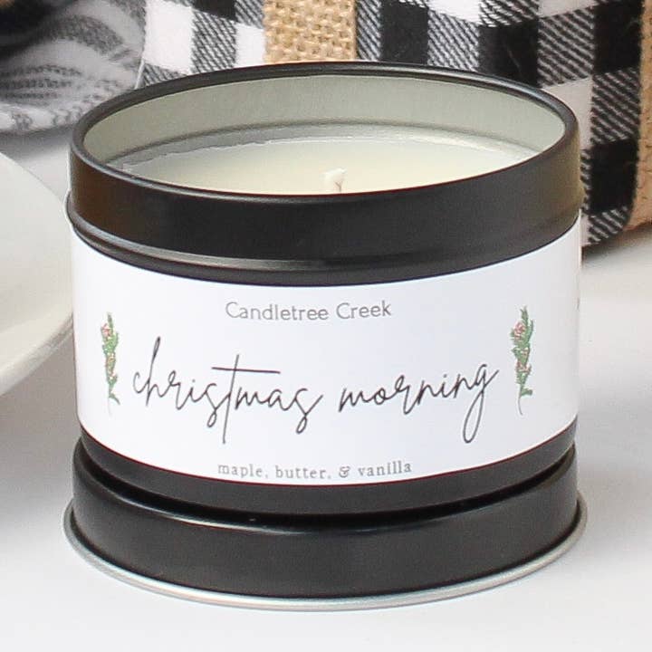 Candletree Creek - Wholesale Travel Candles - Christmas Morning 3oz Candle0