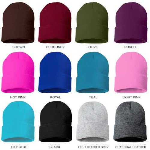 DSY Lifestyle - Wholesale Beanie - Women's - Bruja Embroidered Cuffed Beanie | Witchy Latina Style2