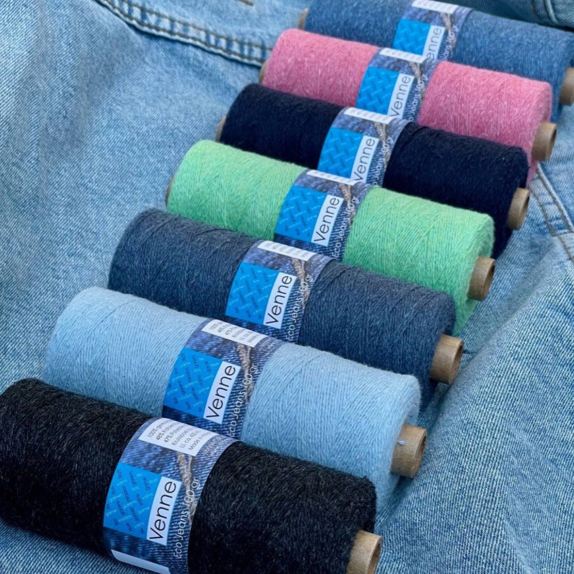 Urban Canvas - Wholesale Yarn - Eco Jeans Recycled Yarn - Ne 7/2 (Nm 12/2) - 1kg | Venne3