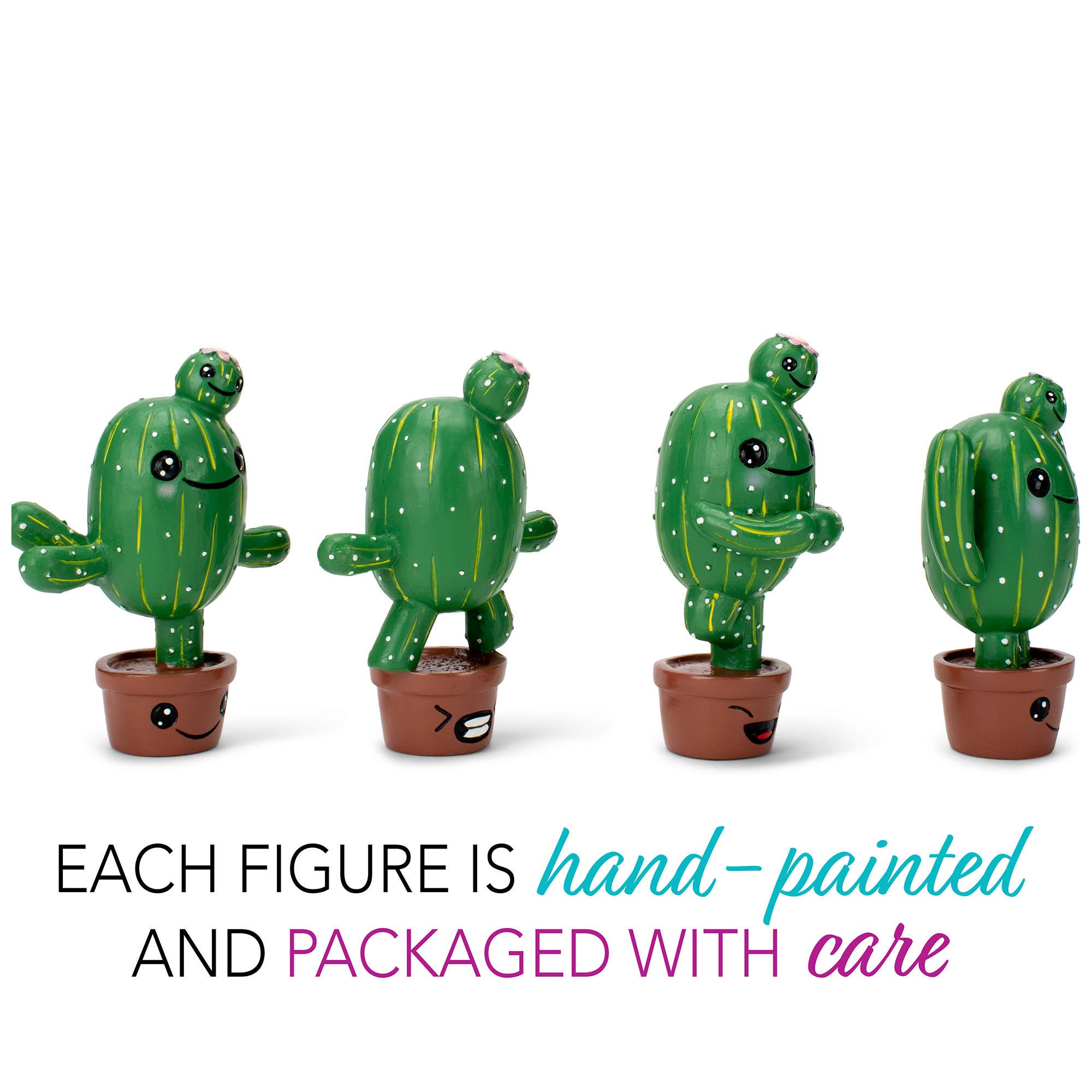 EAST AVENUE - Wholesale Decorative Figurine - Figurine 4-Pc Set Cactus Yoga Poses3
