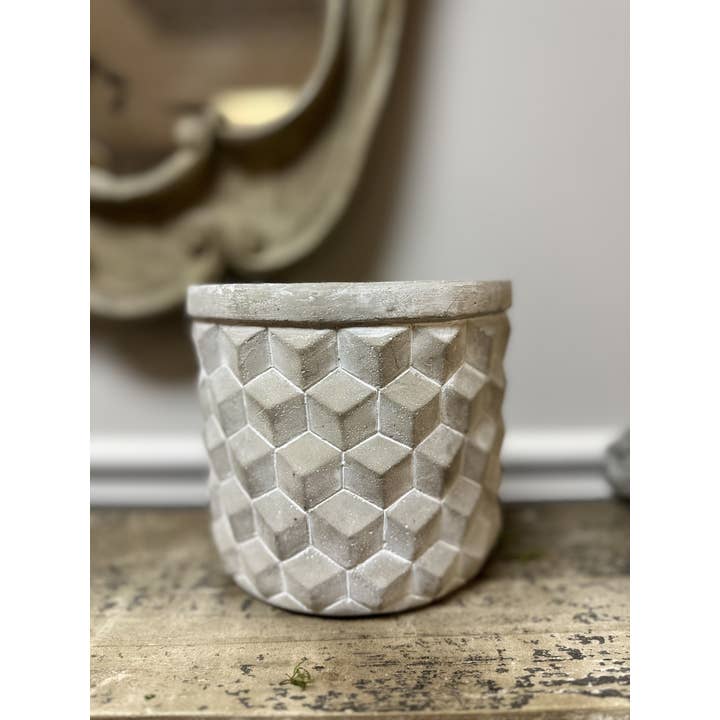 Vagabond Vintage - Wholesale Plant Pot - Geometric Cement Planter