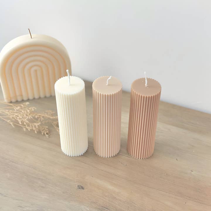 Eli and Things - Wholesale Pillar candle - Tall Pillar Candle - White Wedding Candle - Wedding Decor4