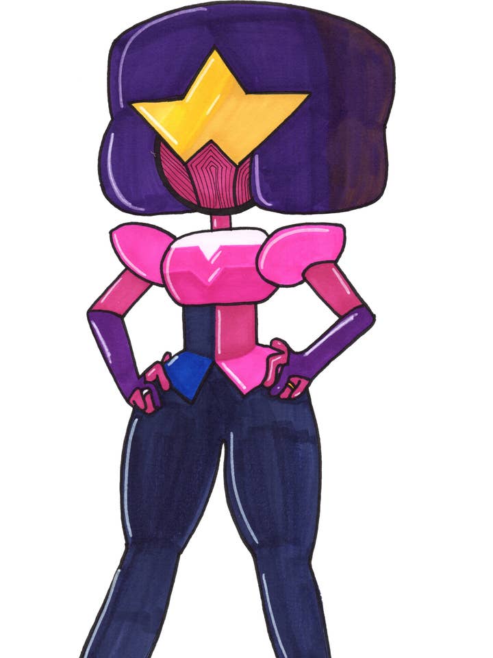 Crystal Gem Garnet Art Print for wholesale by Harth Creations