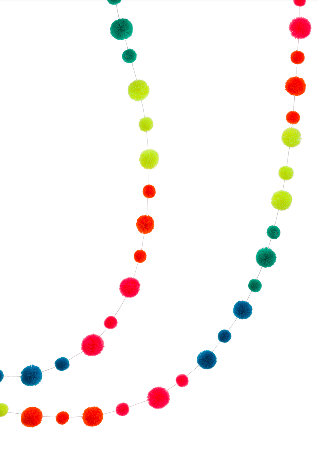 PomPom Galore – wholesale Bunting/garland – Bright Neon Pom Pom Garland6