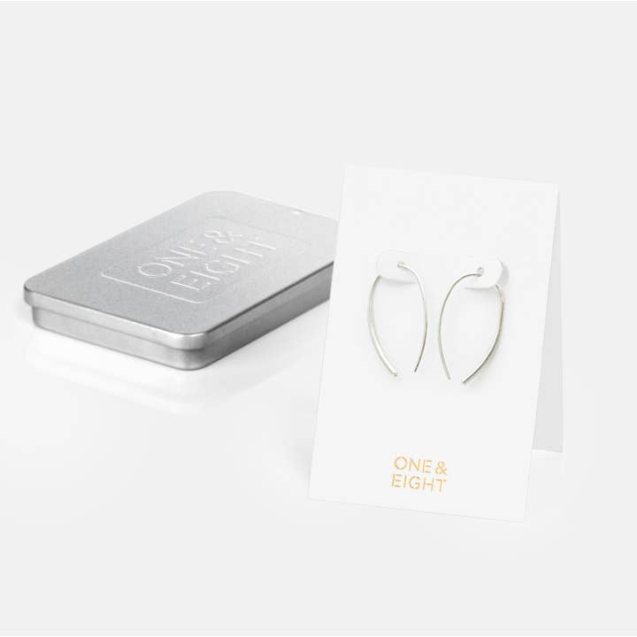 Silver Maya Earrings (Tin) for wholesale by One & Eight