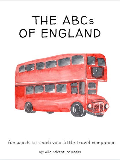ABC's of England - Coming Soon for wholesale by Wild Adventure Books