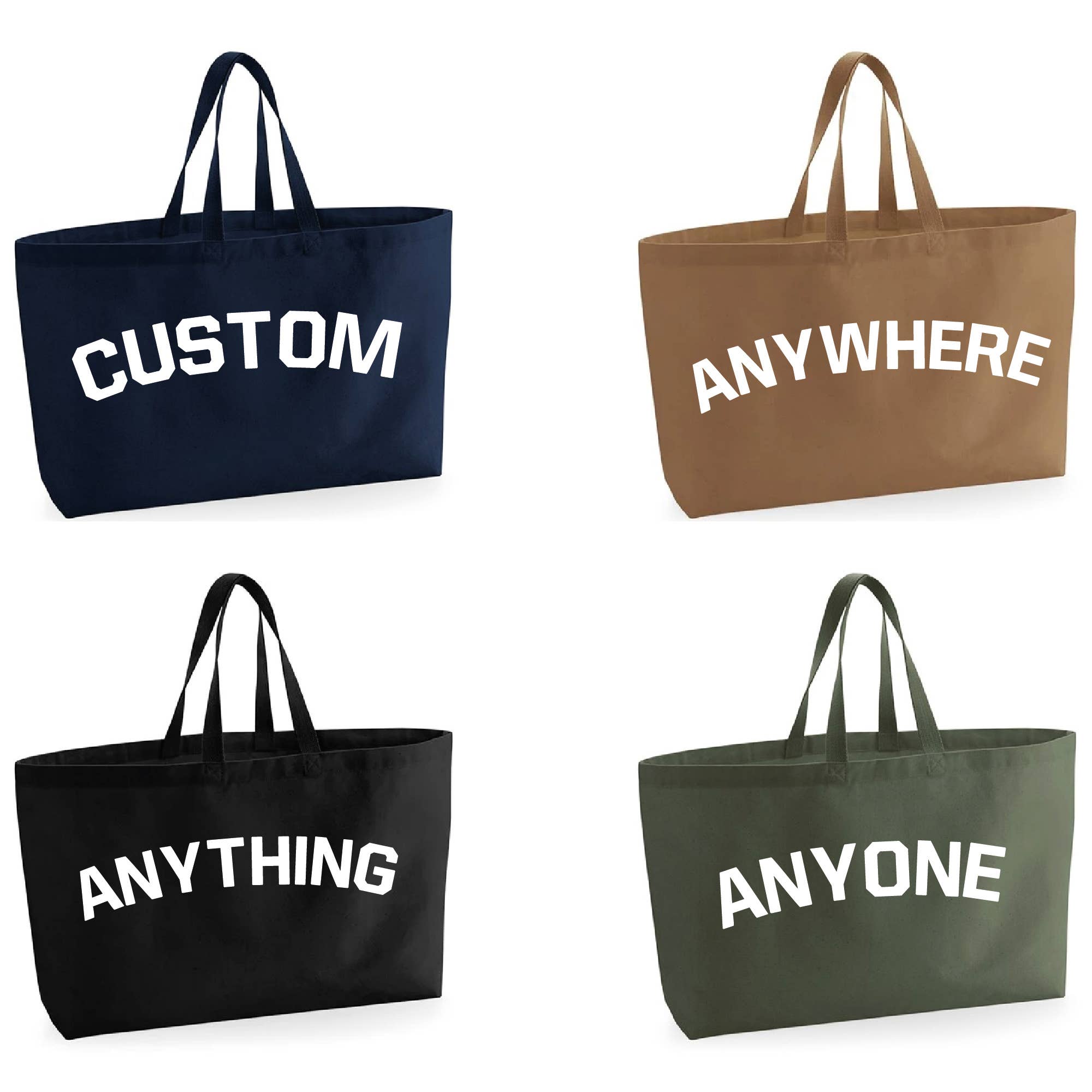 Lovetree Design – wholesale Tote bag – Unisex – Custom Oversized Tote Bag With Any Text in Varsity Style10