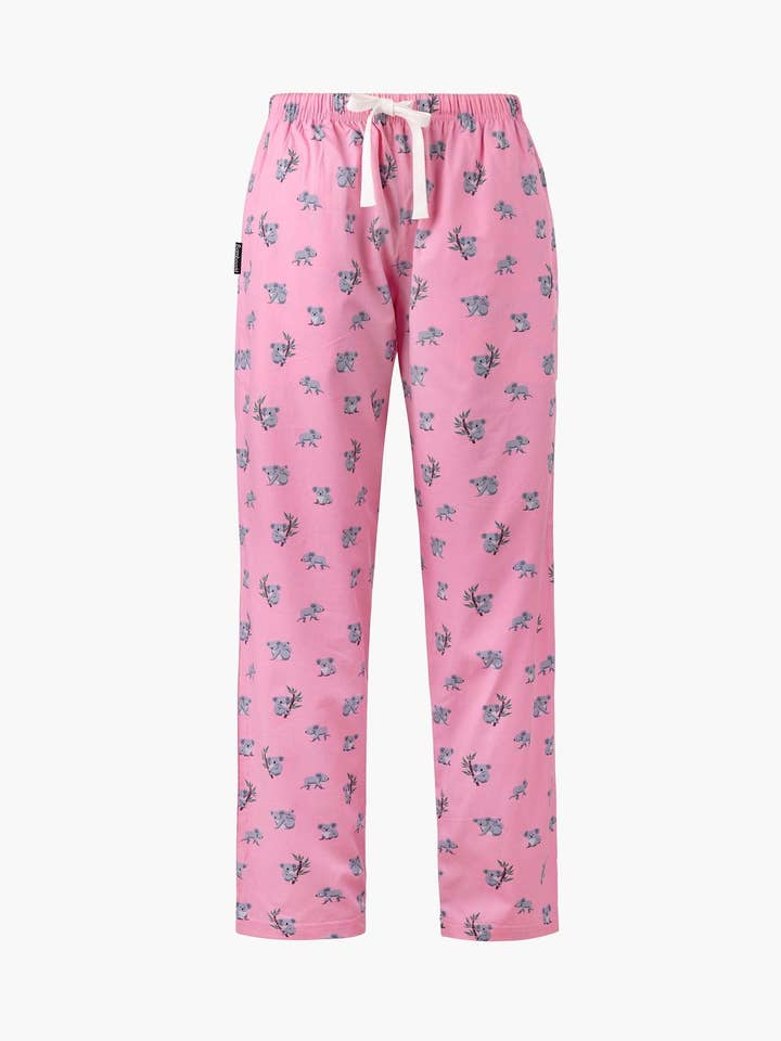 DAMES KOALA BAMBOE GEWEVEN PYJAMABROEK voor wholesale door Bamboozld