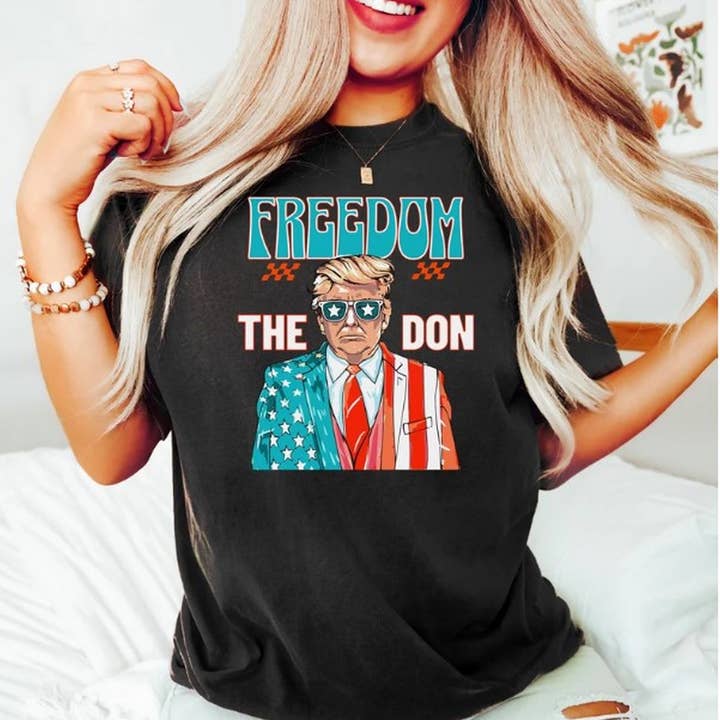 Freedom The Don 2024 Shirt, 4th of July Shirt, Funny Trump S for wholesale by OneStopSapphireShop