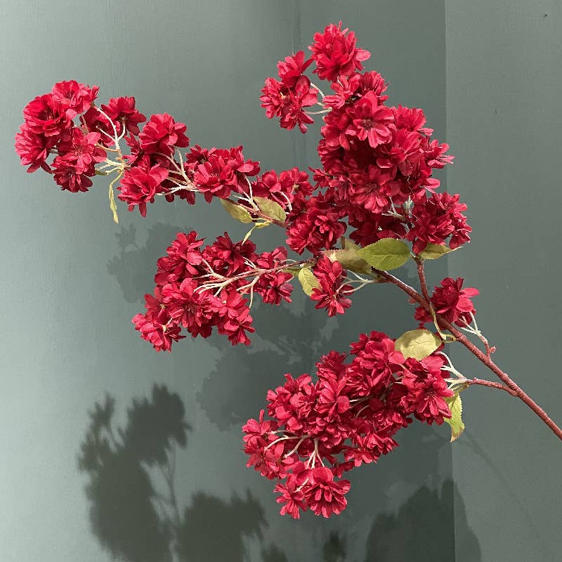 Sweet Home Deco - Wholesale Artificial Flowers - 40''T Faux Cherry Blossom Branch, Pink/White/Red/Fuchsia3