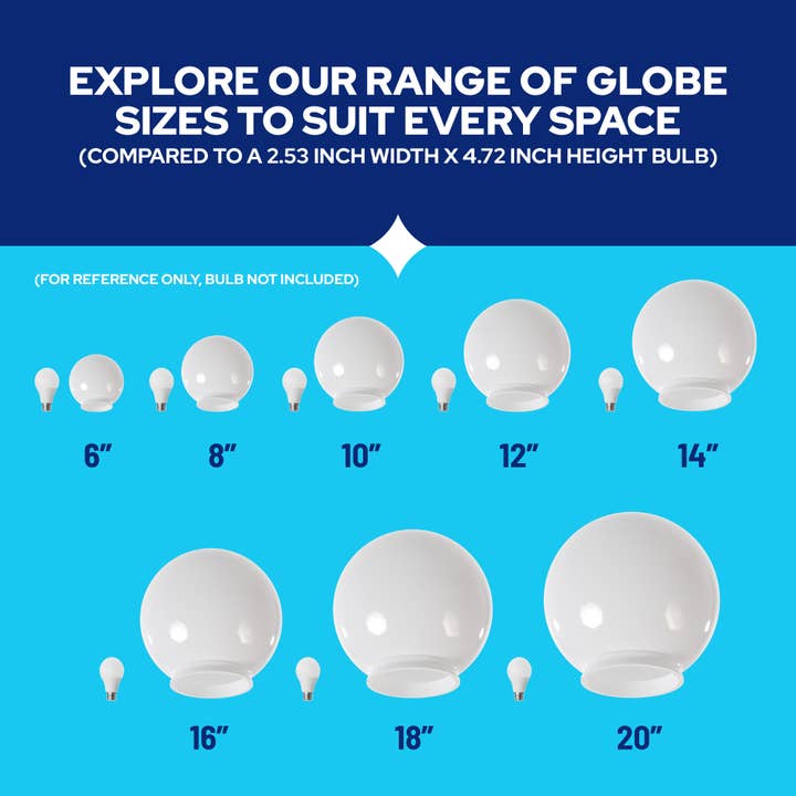 KastLite – Luz de exterior/de relva por atacado – Cobertura de Luz Exterior para Poste de Lâmpada Acrílica KastLite de 6"9