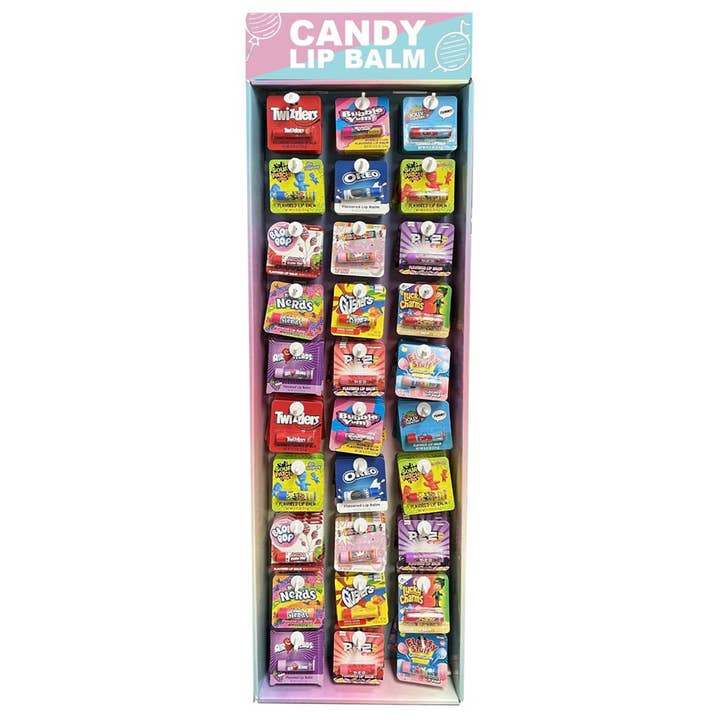 Bodenaufsteller für Lippenbalsam mit Bonbongeschmack für den Großhandel von NYSLIFE