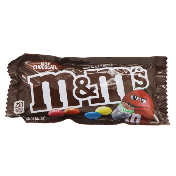 Grandpa Joe's Candy Shop - Vente Friandises enrobées de chocolat - M&M's Plain, 1,69 oz, étui 36 carats