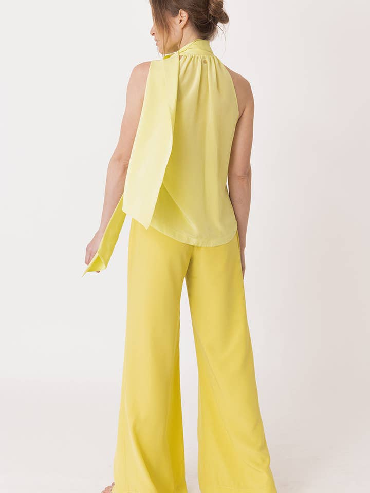 Halterneck Lime Top for wholesale by ANT WOMAN COLLECTION