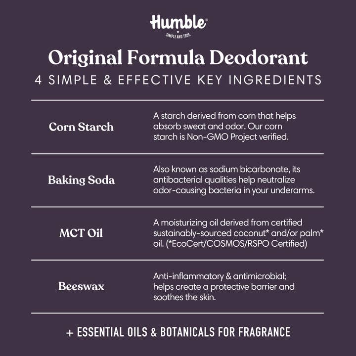 Humble Brands, Inc. - Wholesale Deodorant - Unisex - Rockrose & Cedar Original Plastic-free Deodorant