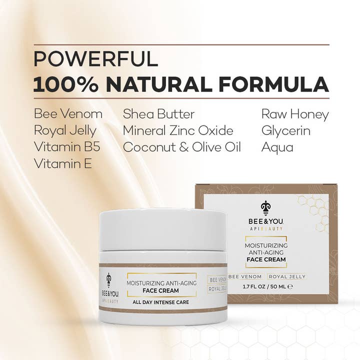 BEE&YOU – Engroshandel Anti-aging fugtighedscreme – Anti-aging ansigtscreme med bistik og gelé royal2