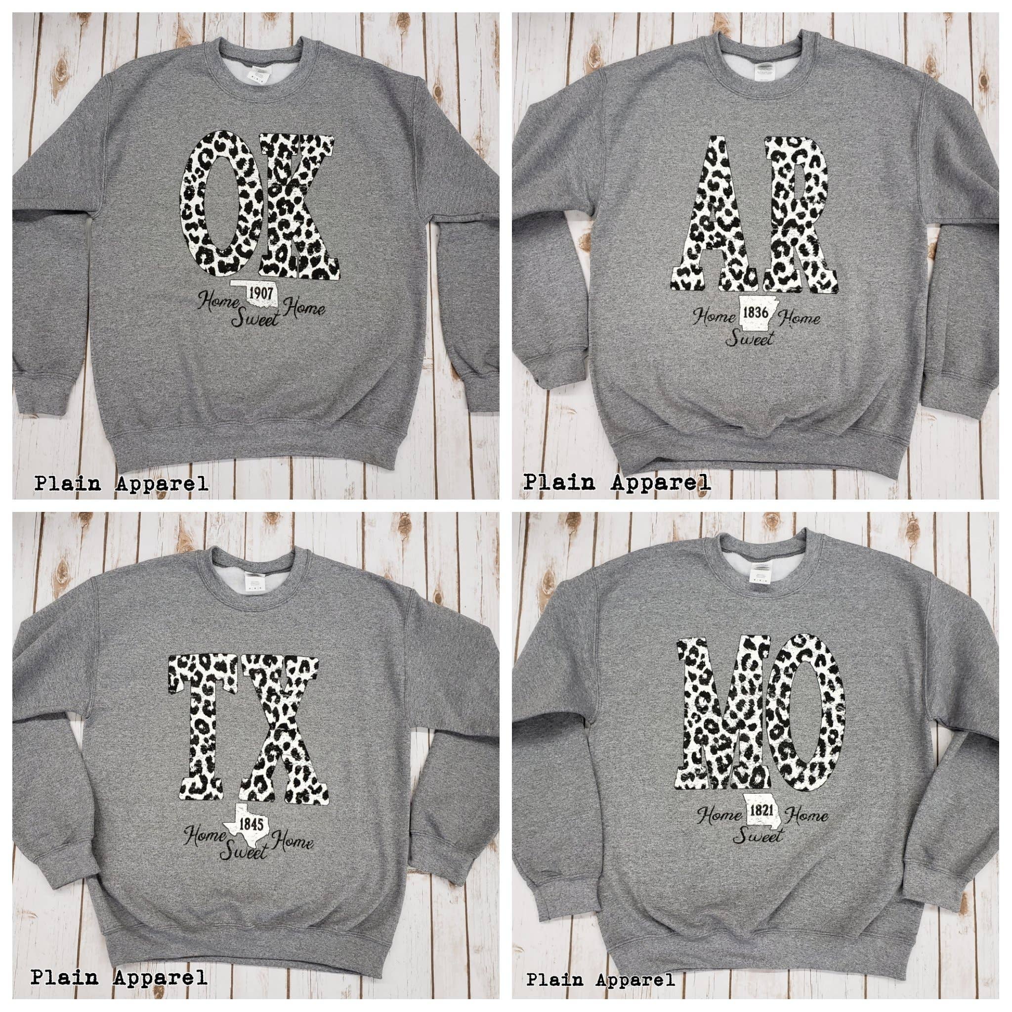 Plain Apparel Tees - Vente Sweat-shirt à imprimés – femme - Snow Leopard State Crew Sweat-shirts4