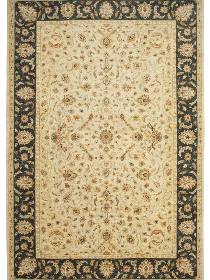 12x18 Beige Oushak Matta - 35975 för wholesale av RUG N CARPET