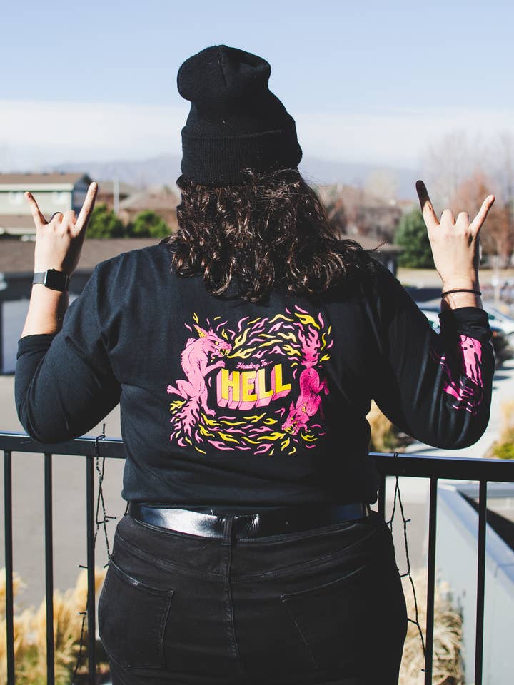 Day Off Ltd. - Wholesale Graphic Sweatshirt - Unisex - Hell Long Sleeve6