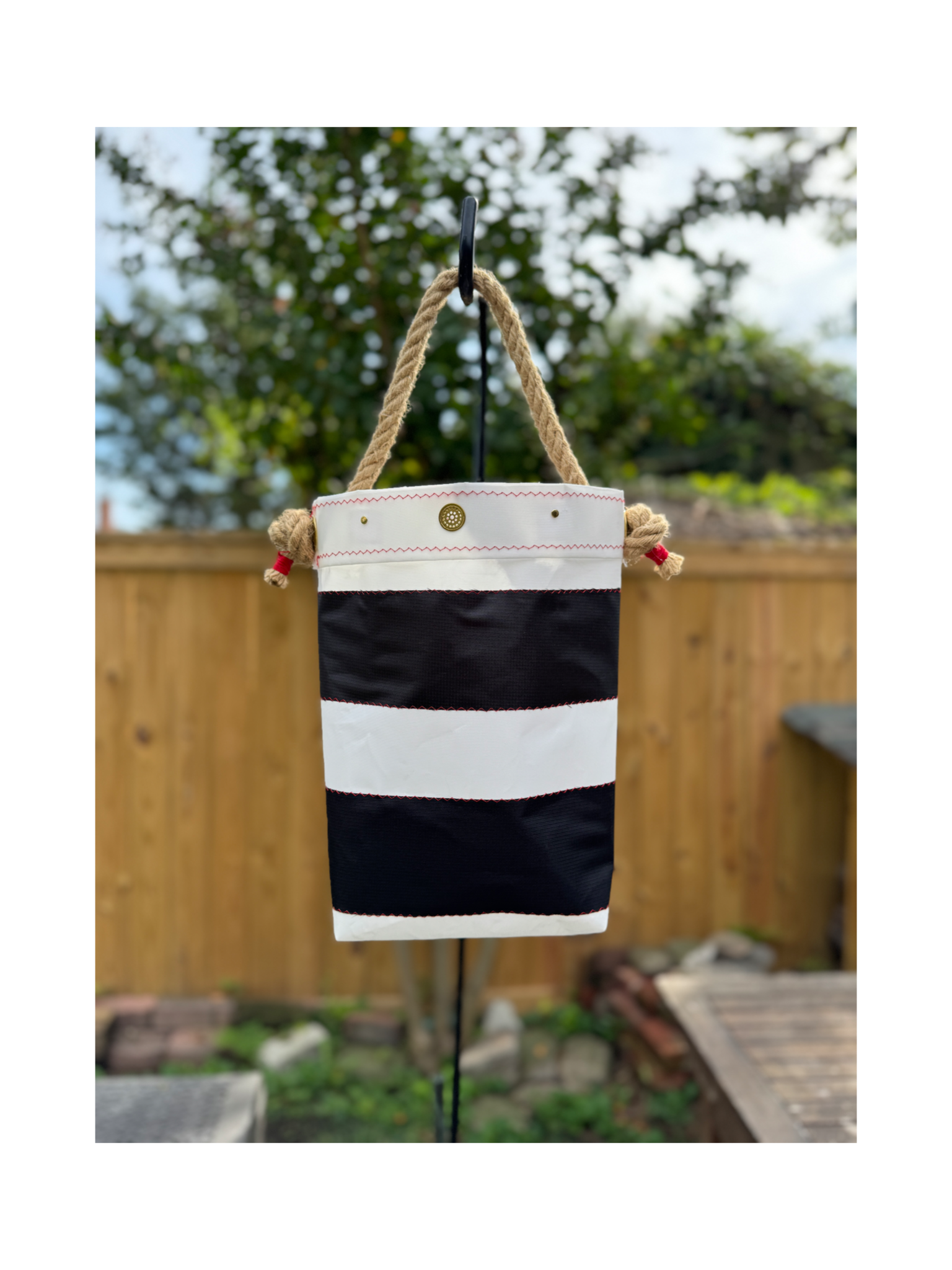 NautiBagsUS - Wholesale Beach Bag - Sailcloth Lighthouse Bucket Bag #11