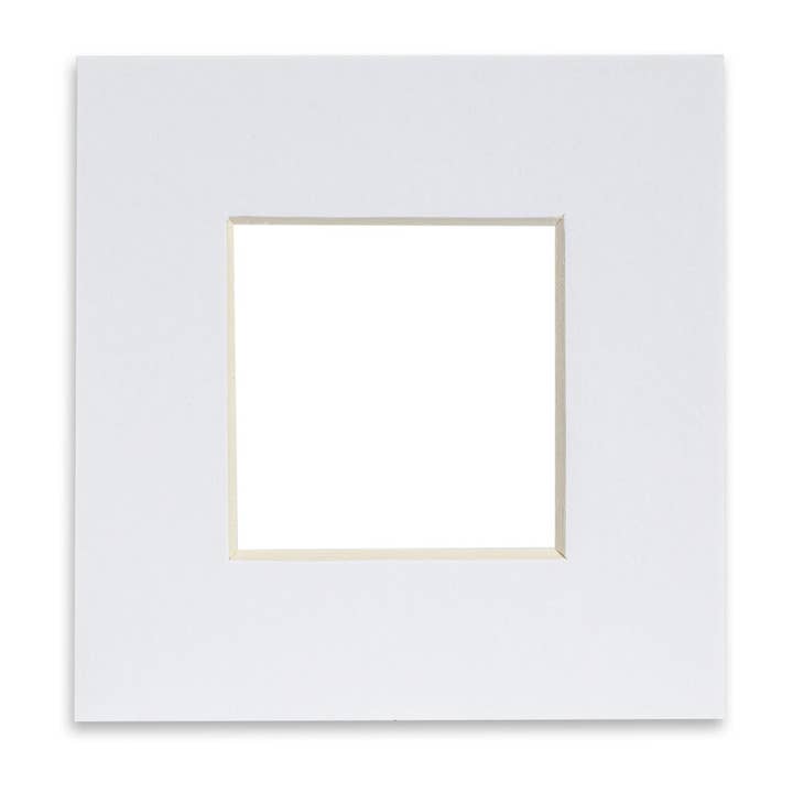 Nicola Spring Picture Mount 8 x 8 Frame Photo Size 4x4 White for wholesale by Rinkit Ltd