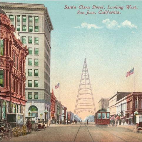 Art Print BA-229 Santa Clara Street, San Jose, California for wholesale by Found Image Press